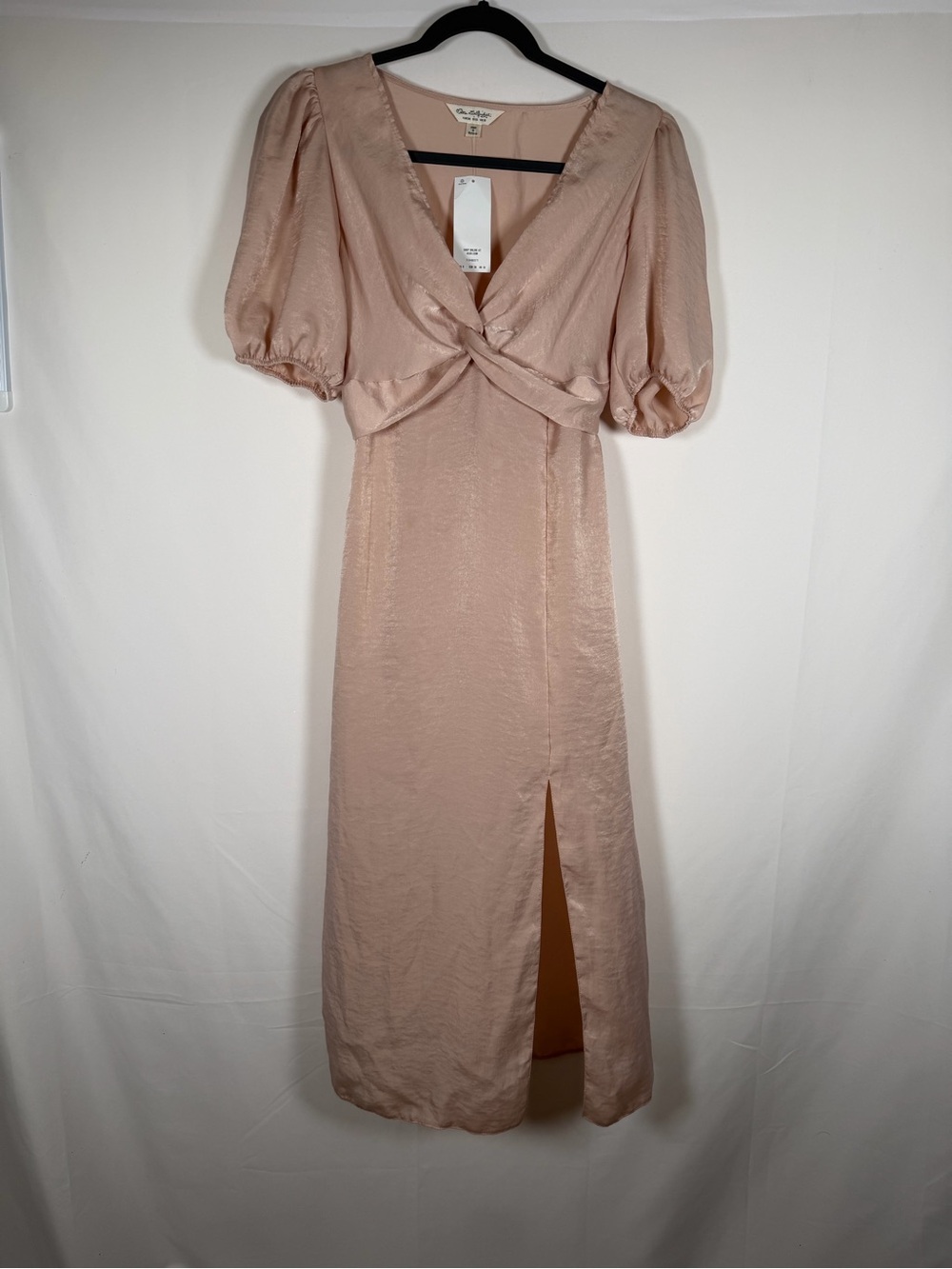 NWT‎ Miss Selfridge Babydoll Cottage Twist Front Puff Sleeve Midi Dress